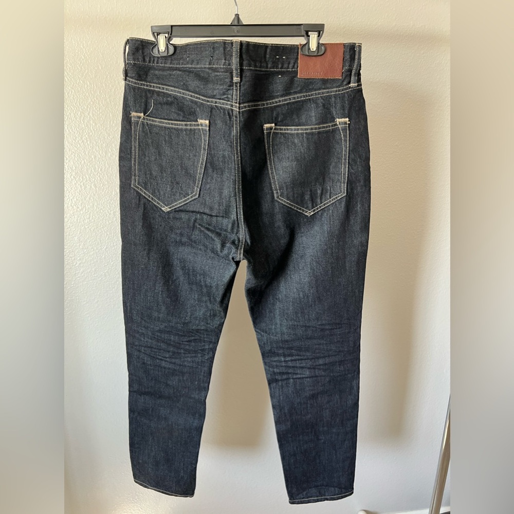 Allsaints Blue Jeans Size 32 Ridge Fit